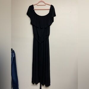 Lane Bryant Black One Shoulder Dress